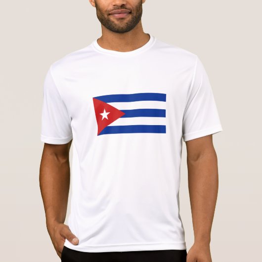 Cubaanse vlag t-shirt (Voorkant)