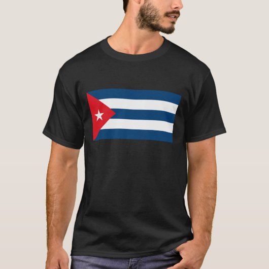 Cubaanse vlag T-shirt (Voorkant)