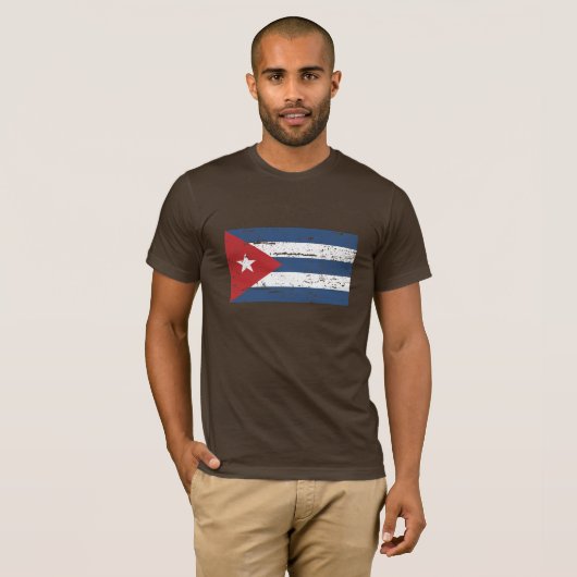  Cubaanse vlag T-shirt (Voorkant volledig)