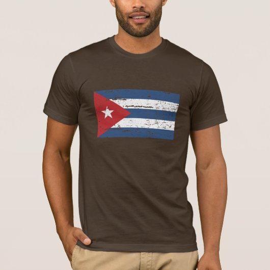  Cubaanse vlag T-shirt (Voorkant)