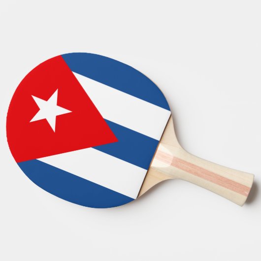 Cubaanse vlag tafeltennisbatje (Zijkant)