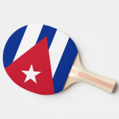 Cubaanse vlag tafeltennisbatje (Zijkant)