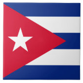 Cubaanse vlag tegeltje (Voorkant)