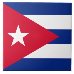 Cubaanse vlag tegeltje