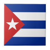 Cubaanse vlag tegeltje (Voorkant)