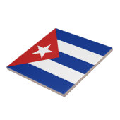 Cubaanse vlag tegeltje (Zijkant)