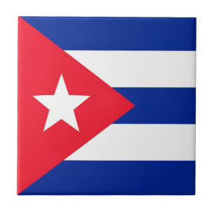 Cubaanse vlag tegeltje