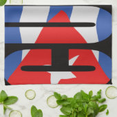 Cubaanse vlag theedoek (Gevouwen)