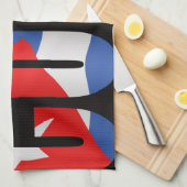Cubaanse vlag theedoek (Quarter Fold)