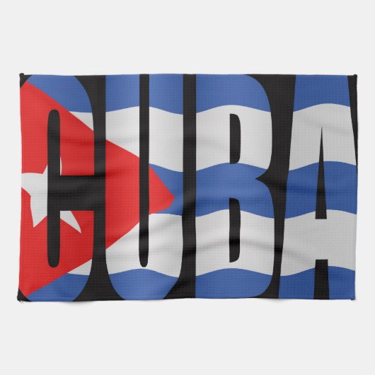 Cubaanse vlag theedoek (Horizontaal)