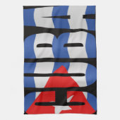 Cubaanse vlag theedoek (Verticaal)