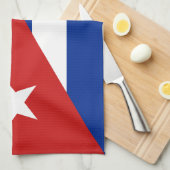 Cubaanse vlag theedoek (Quarter Fold)