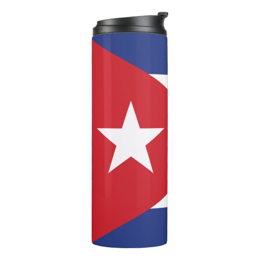 Cubaanse vlag thermosbeker (Gedraaid links)