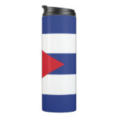 Cubaanse vlag thermosbeker (Geroteerd rechts)