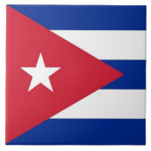 Cubaanse vlag Tile Tegeltje (Voorkant)