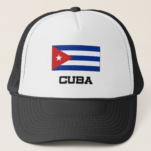 Cubaanse vlag trucker pet (Voorkant)