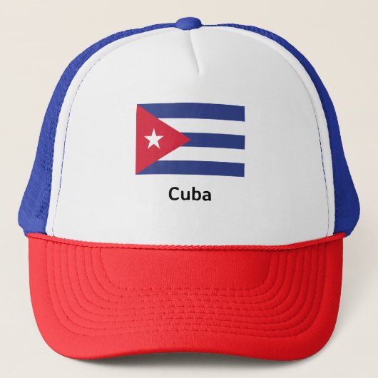 Cubaanse vlag trucker pet (Voorkant)