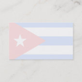 Cubaanse vlag visitekaartje (Achterkant)