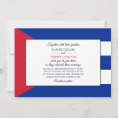 Cubaanse vlag, vlag van Cuba bruiloft Kaart (Voorkant)