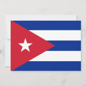 Cubaanse vlag, vlag van Cuba bruiloft Kaart (Achterkant)