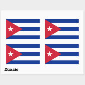 Cubaanse vlag, vlag van Cuba Rechthoekige Sticker (Vel)