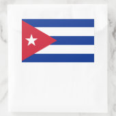 Cubaanse vlag, vlag van Cuba Rechthoekige Sticker (Tas)