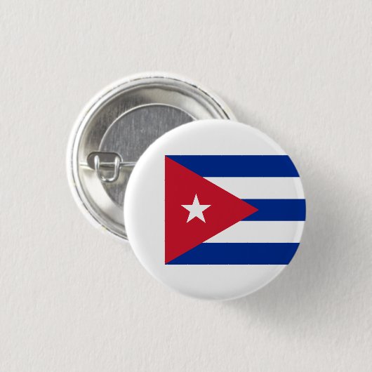Cubaanse vlag, vlag van Cuba Ronde Button 3,2 Cm (Voorkant /achterkant)