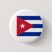 Cubaanse vlag, vlag van Cuba Ronde Button 3,2 Cm (Voorkant)