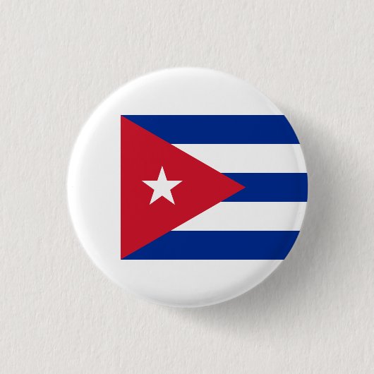 Cubaanse vlag, vlag van Cuba Ronde Button 3,2 Cm (Voorkant)