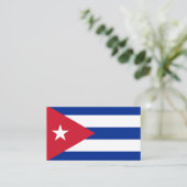 Cubaanse vlag, vlag van Cuba Visitekaartje (Staand voorkant)