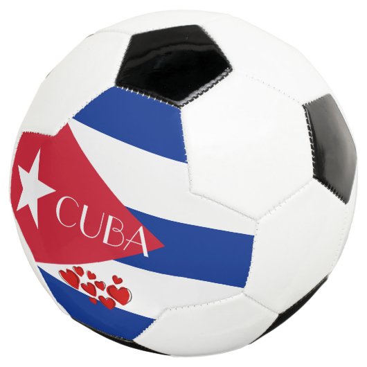Cubaanse vlag voetbal (Drie kwart)