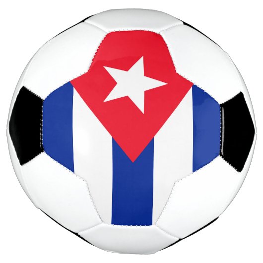 Cubaanse vlag voetbal (Gedraaid)