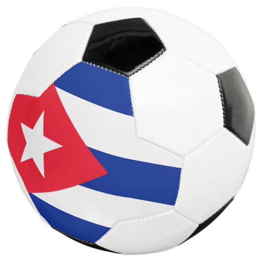 Cubaanse vlag voetbal (Drie kwart)