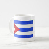 Cubaanse vlag & volkslied Naam koffie / thee Mok (Voorkant links)