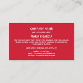 Cubaanse vlag & wapen, vlag van Cuba Visitekaartje (Achterkant)