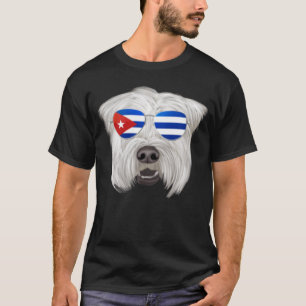 Cubaanse vlag Zachte gecoate tarweterriër hond Cub T-shirt