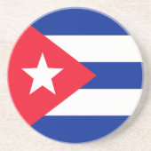 Cubaanse vlag zandsteen onderzetter (Voorkant)