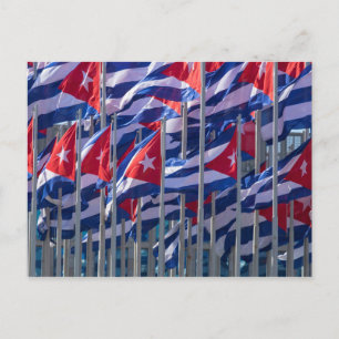 Cubaanse vlaggen, Havana, Cuba Briefkaart