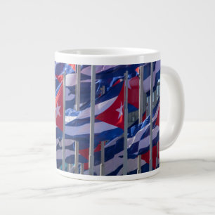 Cubaanse vlaggen, Havana, Cuba Grote Koffiekop