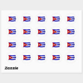 Cubaanse Vlagsticker Ronde Sticker (Vel)