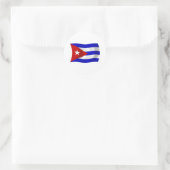 Cubaanse Vlagsticker Ronde Sticker (Tas)