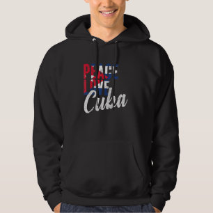 Cubaanse vrede liefde cuba vrouwen cubanita cubaan hoodie