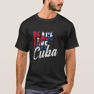 Cubaanse vrede liefde cuba vrouwen cubanita cubaan t-shirt