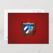 Cubaanse wapenschild briefkaart (Voorkant / Achterkant)