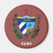 Cubaanse wapenschild Kitchen/Kantoor Magnet (Voorkant)