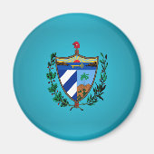 Cubaanse wapenschild magneet (Voorkant)