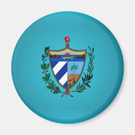 Cubaanse wapenschild magneet (Voorkant)