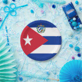 Cubaanse wapenschild papieren bordje (Feest)