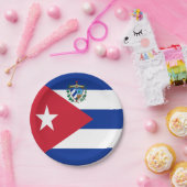Cubaanse wapenschild papieren bordje (Feest)
