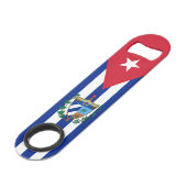 Cubaanse wapenschild speed flessenopener (Achterkant Gekanteld)